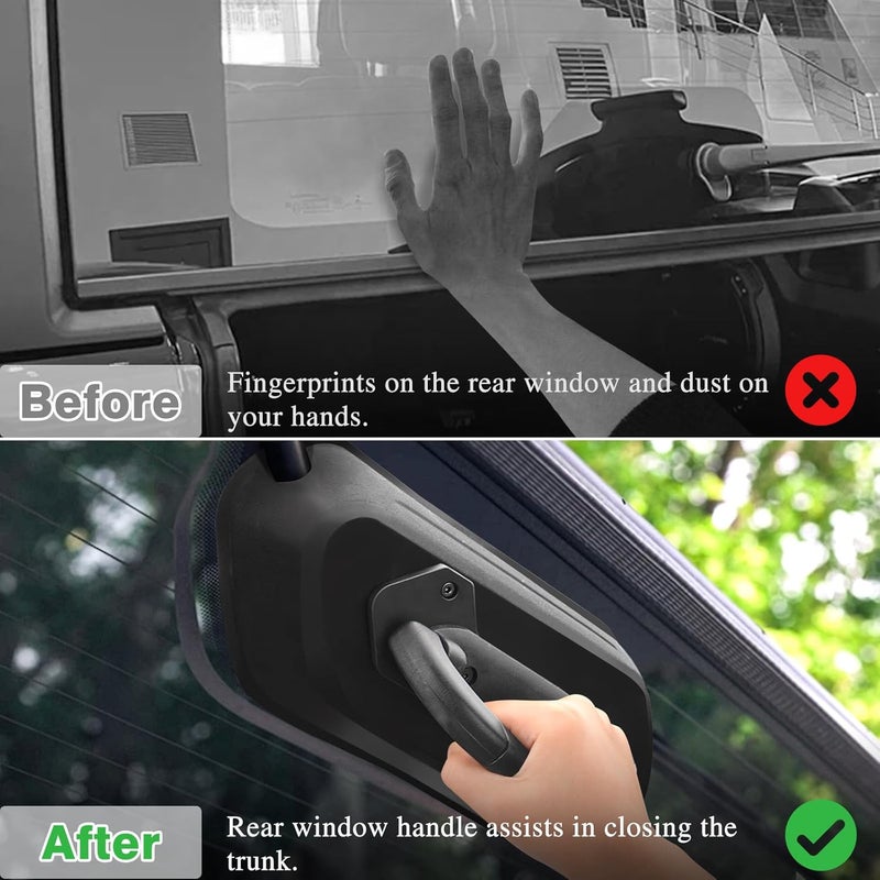 LANGZIHT Rear Window Handle for Jeep Wrangler (JL) 2018-2024 - Trunk Grip Handle - Image 3