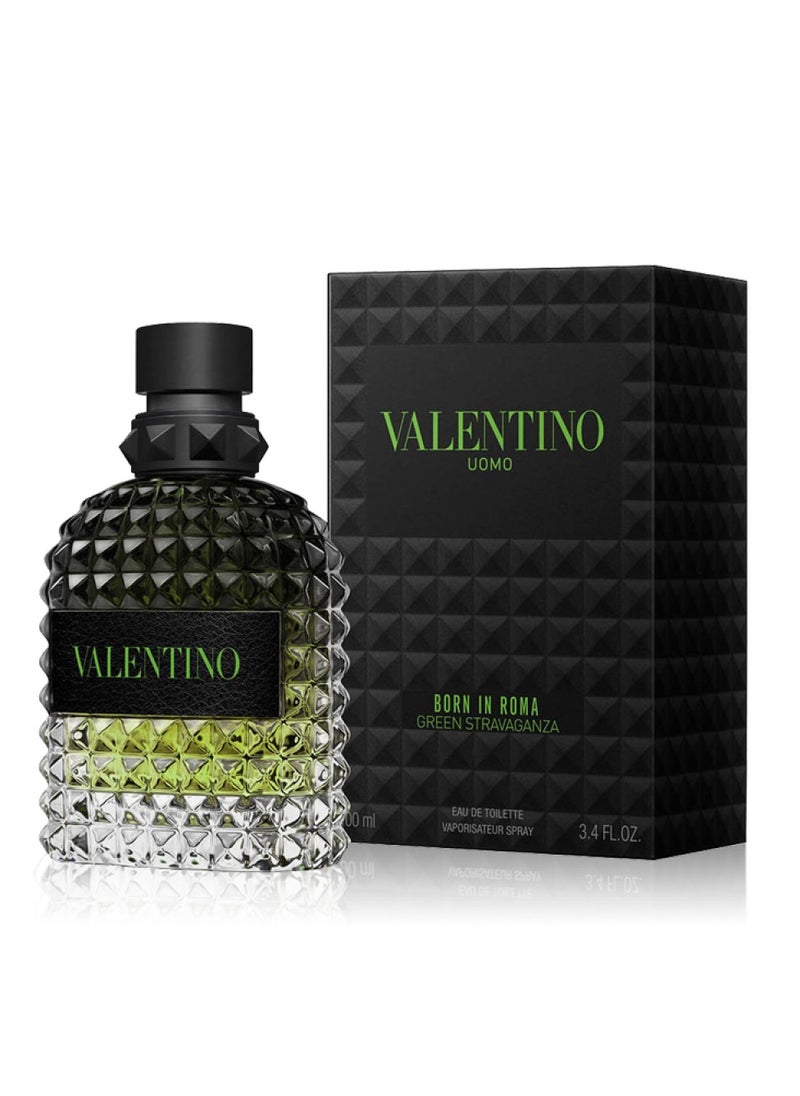 فالنتينو باي ماريو فالنتينو - عطر اومو بورن ان روما جرين سترافاجانزا من فالنتينو او دو تواليت 100 مل - Image 1