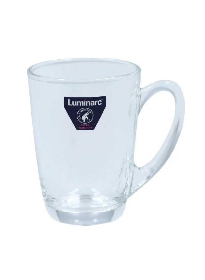 Luminarc 6-Piece Tempered Glass New Morning Mug Set Clear