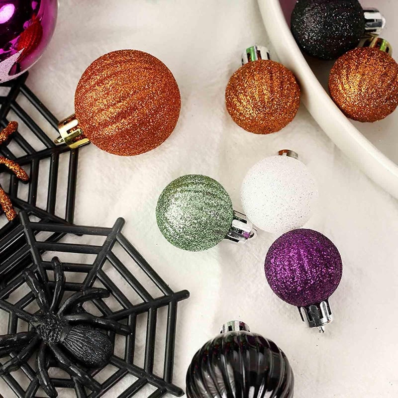 klarako Halloween Decorative Ball 41 Colored Skeleton Plastic Ball Pendant Set,Decorative Ball for Halloween＆Party, Halloween Tree - Image 4