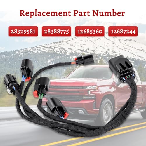 DXGTOZA Fuel Injection Ignition Harness for GM Left Hand Fuel Rail 5.3L 6.2L V8 Replace # 28329581 28388775 12685360 12687244 - Image 3