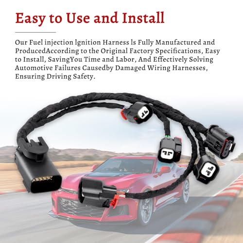 DXGTOZA Fuel Injection Ignition Harness for GM Left Hand Fuel Rail 5.3L 6.2L V8 Replace # 28329581 28388775 12685360 12687244 - Image 5