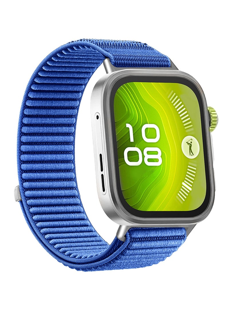 CATANES Premium Loop Watch Band for Watch 4 & Watch 4 Pro – Adjustable, Soft & Durable Replacement Strap Blue - Image 4