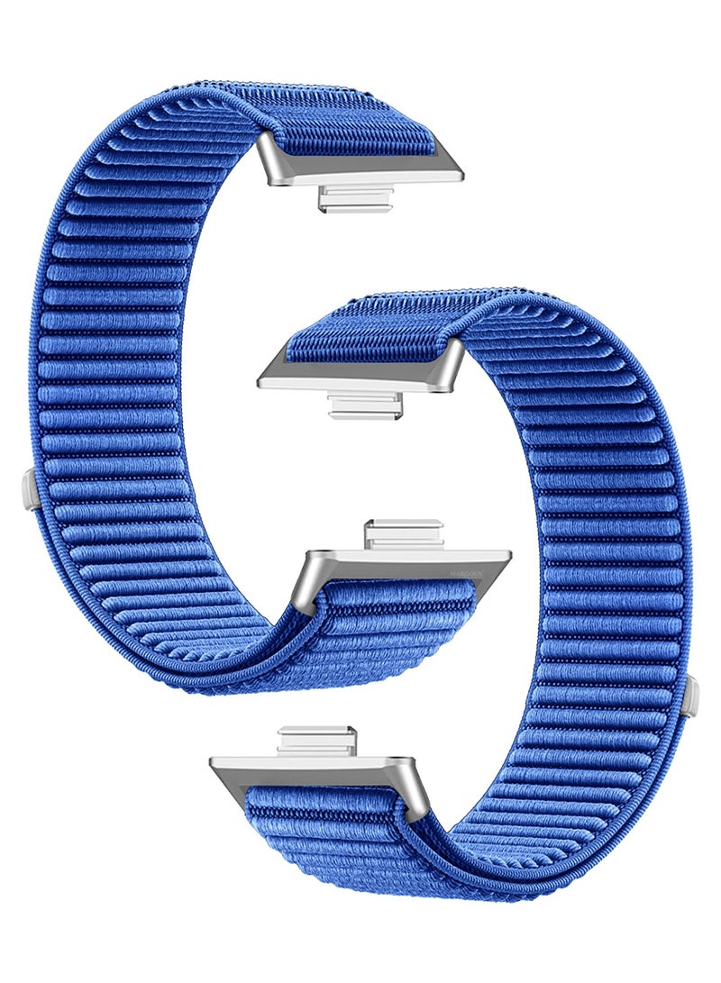 CATANES Premium Loop Watch Band for Watch 4 & Watch 4 Pro – Adjustable, Soft & Durable Replacement Strap Blue - Image 1