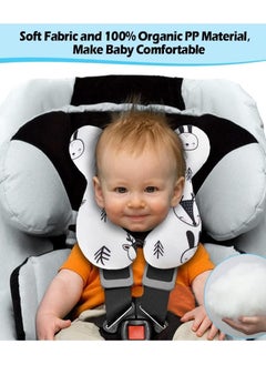 Aissiora Baby Travel Pillow, Cervical Neck Traction Device, U-Shape Children Head Pillow Cushion for Car Seat Pushchair Stroller, for 0-4 Years Old Baby, Offers Protection Safety for Kids  - Image 5