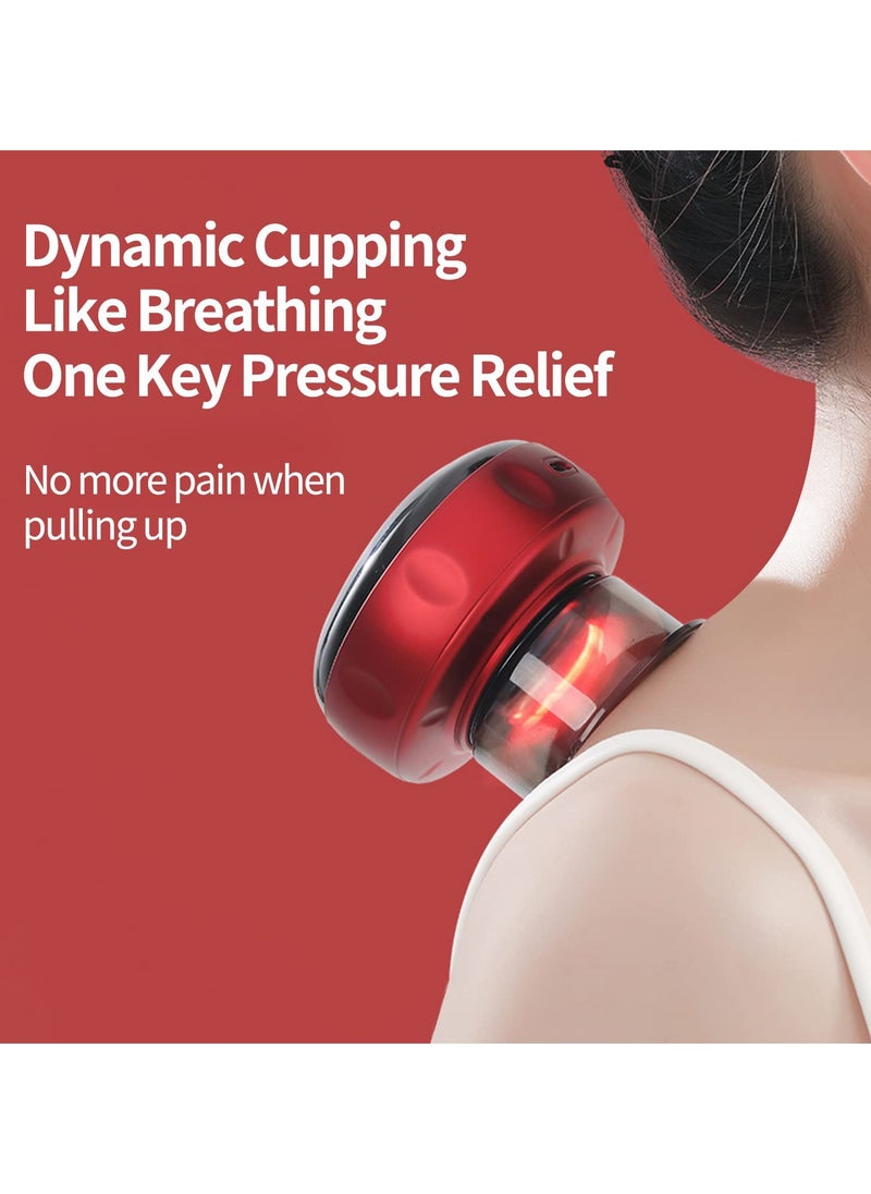 Generic - Electric Cupping Therapy Massager Equipment Tools, Scraping Hot Compression Sucking Function, Suitable for Scraping Back, Arm, Waist and Leg, Whole Body Relaxation - Image 1