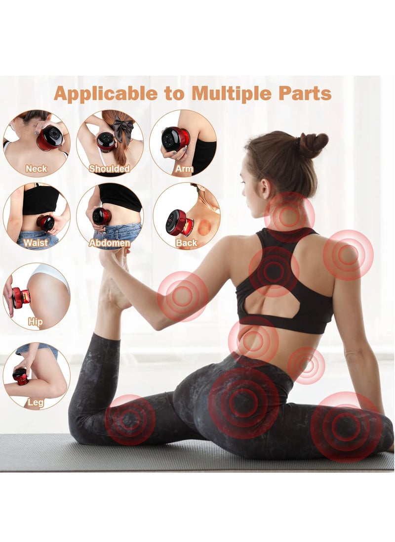 Generic - Electric Cupping Therapy Massager Equipment Tools, Scraping Hot Compression Sucking Function, Suitable for Scraping Back, Arm, Waist and Leg, Whole Body Relaxation - Image 1