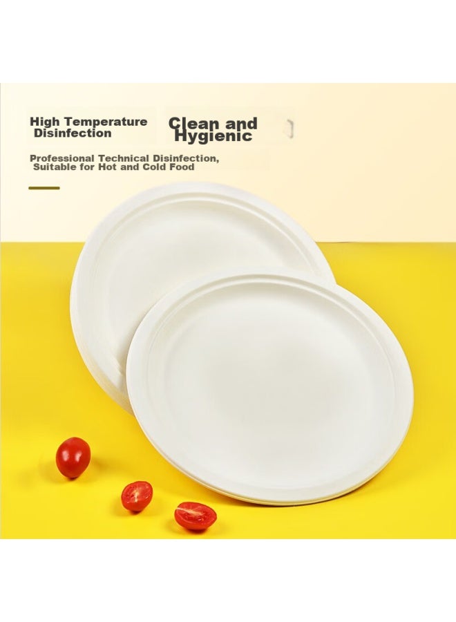 Temeiju Disposable Plates, 10-inch Cake And Fruit Paper Plates, Thickened Biodegradable Dinnerware, Set Of 30, 26cm - Image 4