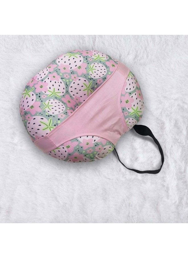 Kradyl Kroft - 5In1 Baby Feeding Pillow With Detachable Cover (Happy Pink) - Image 1