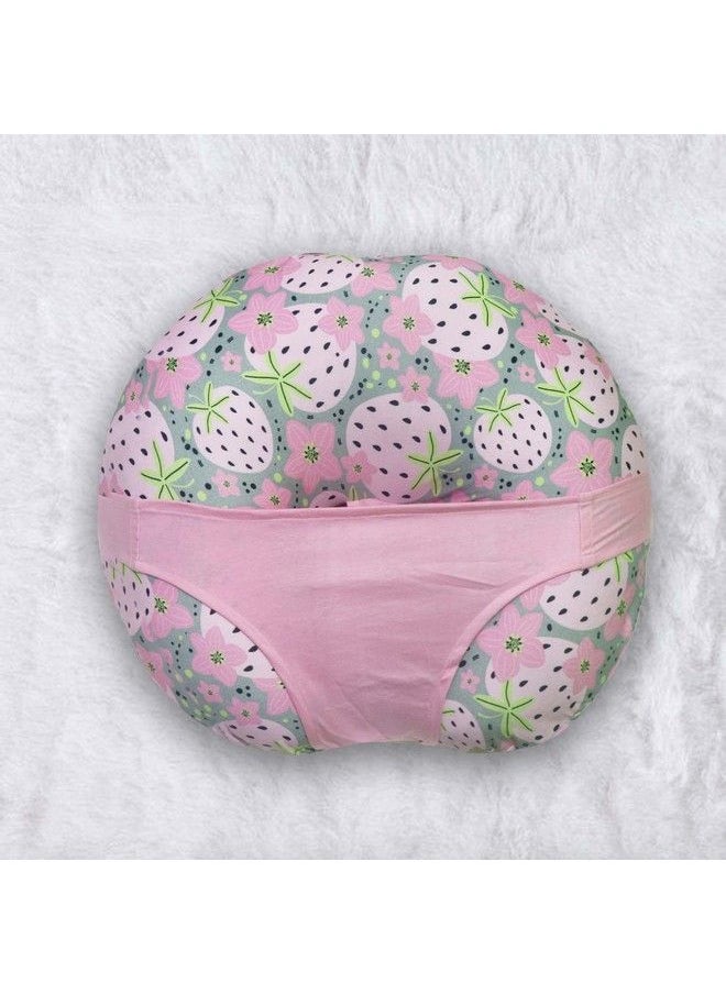 Kradyl Kroft - 5In1 Baby Feeding Pillow With Detachable Cover (Happy Pink) - Image 1