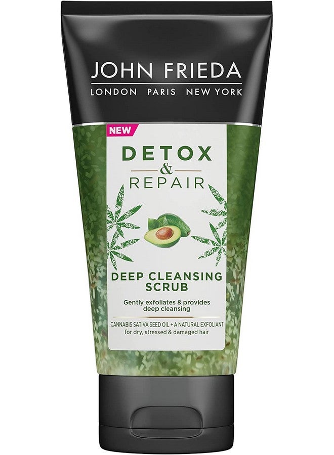 John Frieda Detox & Repair Deep Cleansing Scrub 150 Ml For Dry, Stressed & Damaged Hair - Image 1