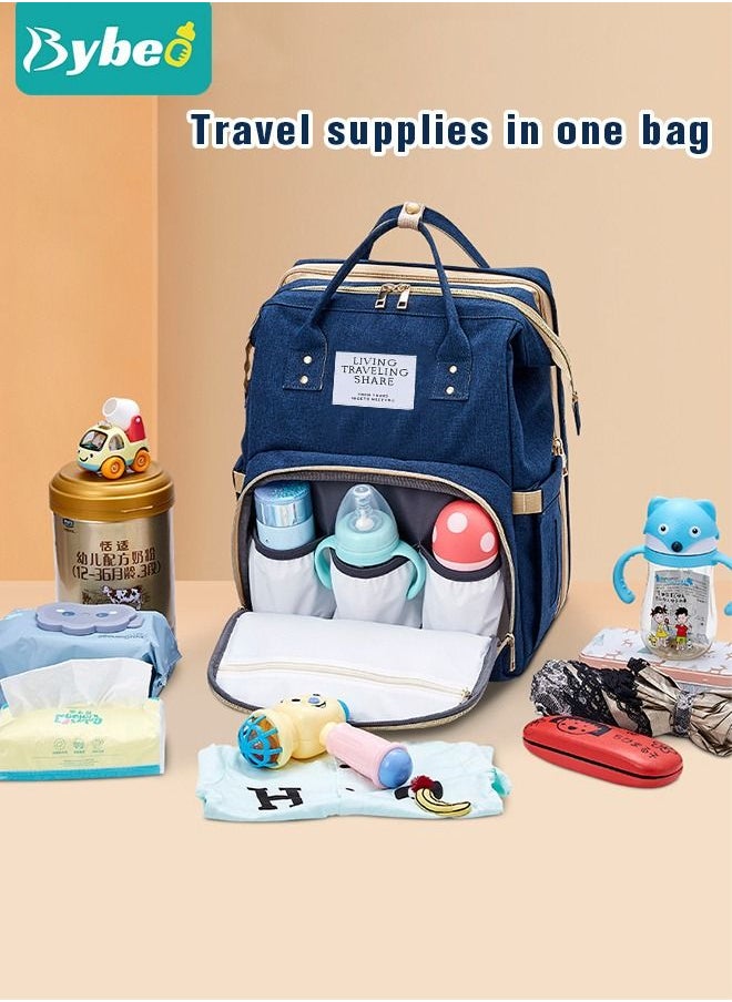 Bybeo - Baby Diaper Bag Backpack, Multifunction Diapers Changing Station for Boys Girls Outdoor and Travel, Infant Shower Gifts, Large Capacity, 900d Oxford, USB Port - Image 1