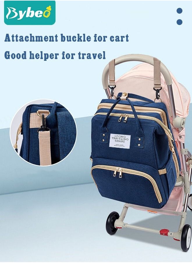 Bybeo - Baby Diaper Bag Backpack, Multifunction Diapers Changing Station for Boys Girls Outdoor and Travel, Infant Shower Gifts, Large Capacity, 900d Oxford, USB Port - Image 1