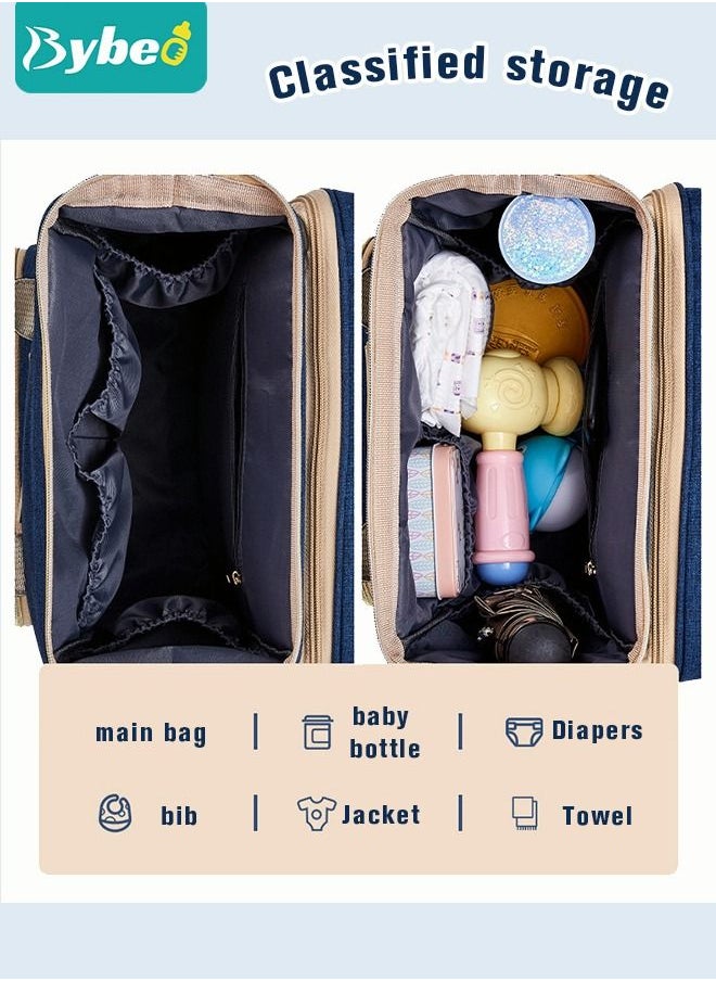 Bybeo - Baby Diaper Bag Backpack, Multifunction Diapers Changing Station for Boys Girls Outdoor and Travel, Infant Shower Gifts, Large Capacity, 900d Oxford, USB Port - Image 1