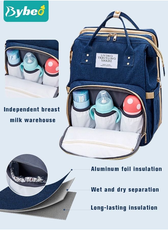 Bybeo - Baby Diaper Bag Backpack, Multifunction Diapers Changing Station for Boys Girls Outdoor and Travel, Infant Shower Gifts, Large Capacity, 900d Oxford, USB Port - Image 1