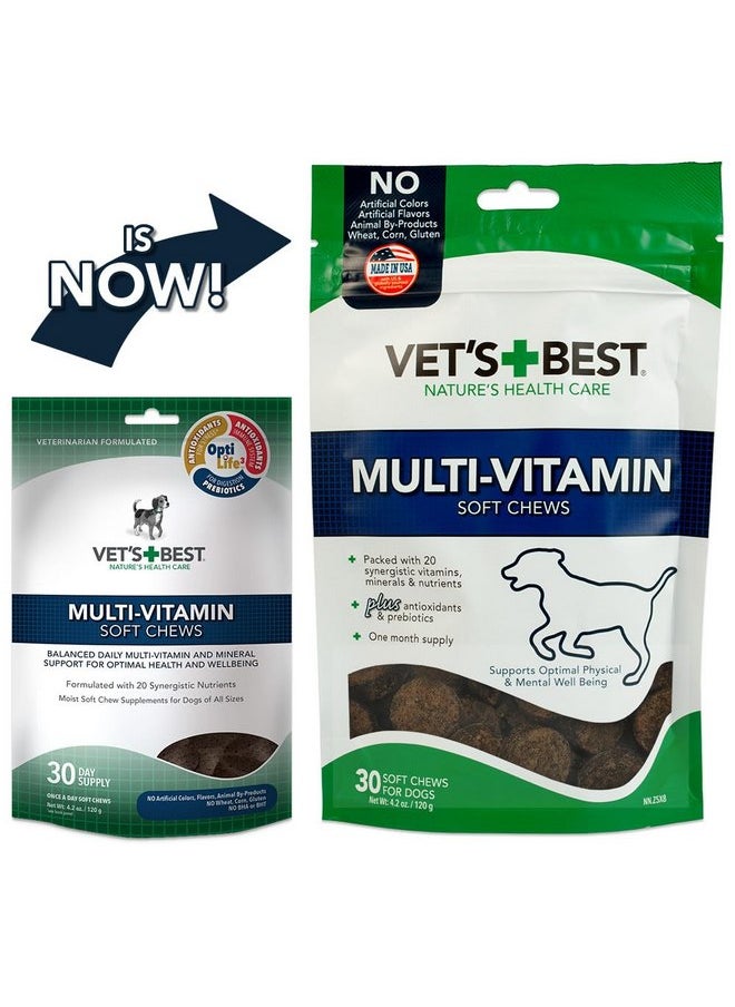 Vet's Best Vet's Best Multi-Vitamin Soft Chew Dog Supplements | Vitamins for Dogs | Supports Dogs Physical and Mental Health | 30 Day Supply  - Image 1