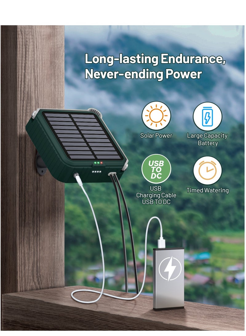 Solar Automatic Drip Irrigation System, Harness Sunshine or External Power for Indoor and Outdoor Use, Rain or Shine! Anti-Siphoning, Supports Up to 15 Potted Plants - Image 2