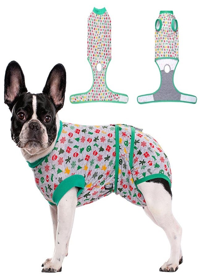 PETANGEL After Surgery Dog Recovery Suit, Star Pattern Pet Recovery Shirt Dog Abdominal Wounds Bandages, Substitute E-Collar & Cone, Prevent Licking Small Dogs Onesies (Size: S, Chest: 46-50cm) - Image 1