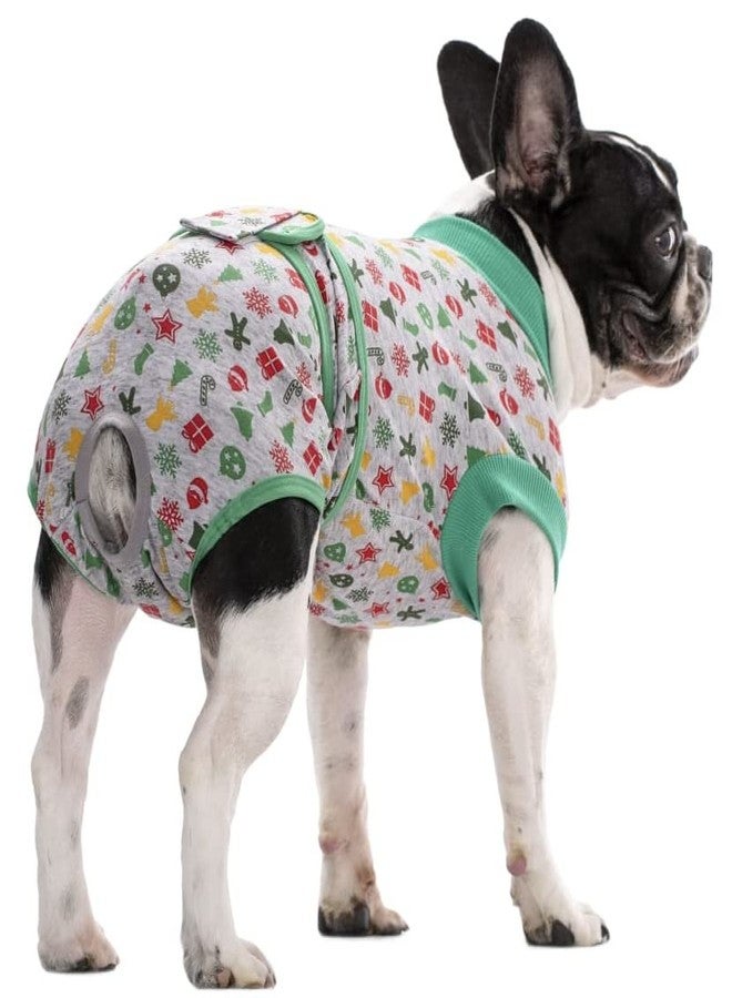 PETANGEL After Surgery Dog Recovery Suit, Star Pattern Pet Recovery Shirt Dog Abdominal Wounds Bandages, Substitute E-Collar & Cone, Prevent Licking Small Dogs Onesies (Size: S, Chest: 46-50cm) - Image 5