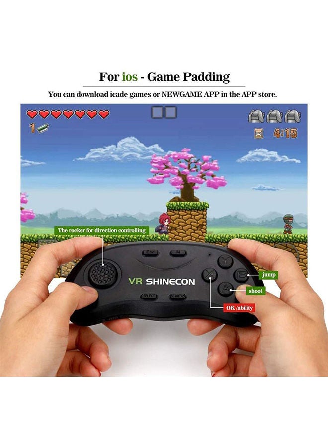 Smartphone Controllers VR Remote Controller Portable Wireless Bluetooth Game Joystick 6X13.3cm Black - Image 2