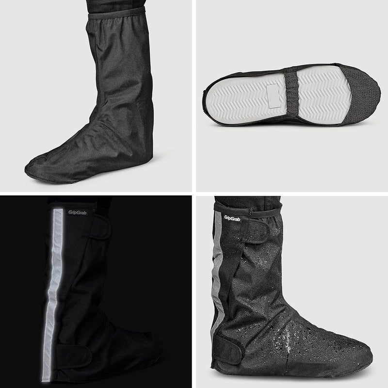 GripGrab Dryfoot 2nd Edition Bike Rain Overshoes Waterproof Shoe Covers for Everyday Cycling Long Gaiter - Image 3