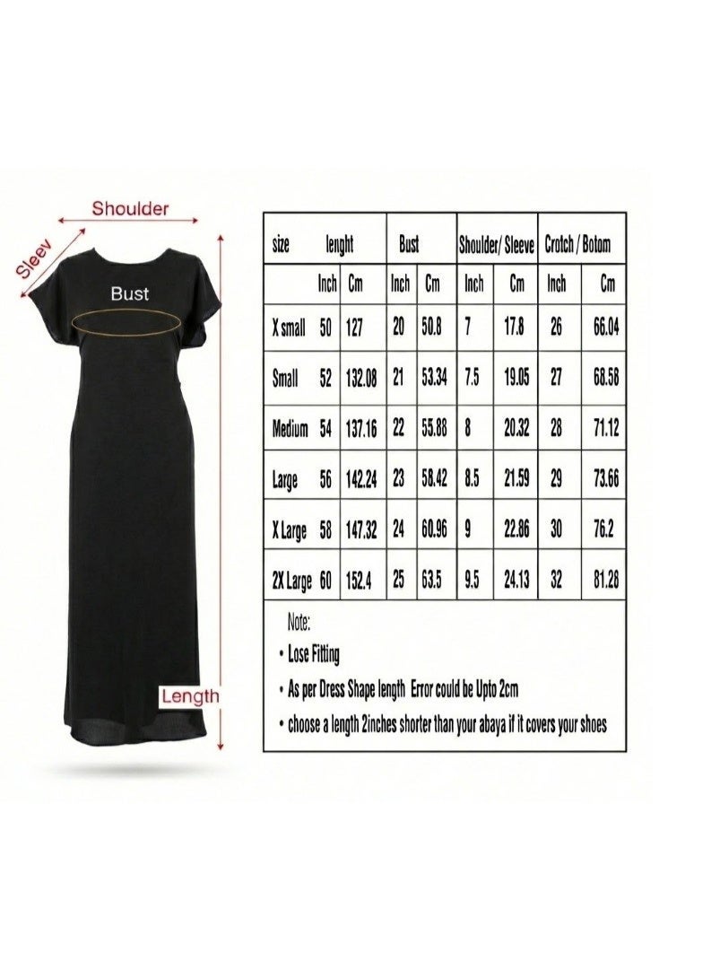 MA premium CEY Inner Abaya Pack ladies long modest maxi dress  causal/formal  under abaya (jalabiya) relaxed soft body touch breathable suitable to wear all seasons (Sizes from S to XL) - Image 5