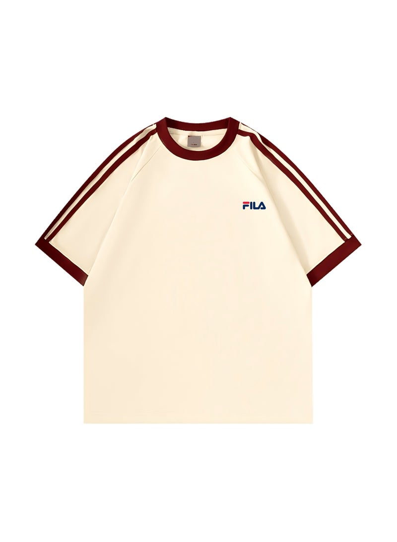 FILA round neck short-sleeved shirt, unisex. Suitable for outdoor sports and fitness. - Image 3