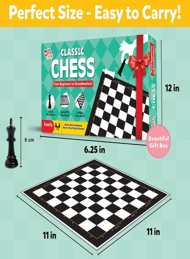 Little Berry Junior Chess Board Game Set (Pack of 6) | 11”x11” Foldable Game Board | Birthday Return Gifts for Kids Ages 8 9 10 11 12 | Strategy Game | Gift Set - Image 5