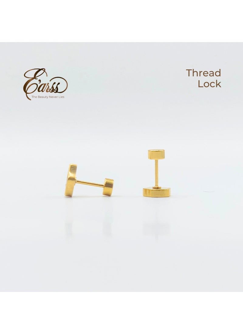 Earss Multicolour Enamelled Ice Cream Stud Earrings For Kids, Gold Plated  - Image 4
