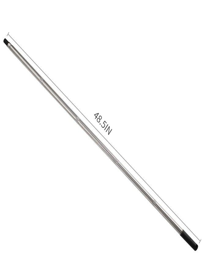 NANJA Paint Roller Extension Poles, 5 Piece Painting Extension Pole Extends to 48.5" Stainless Steel Telescopic Rod for Paint Roller Brushes to Easily Brush The Ceiling - Image 4
