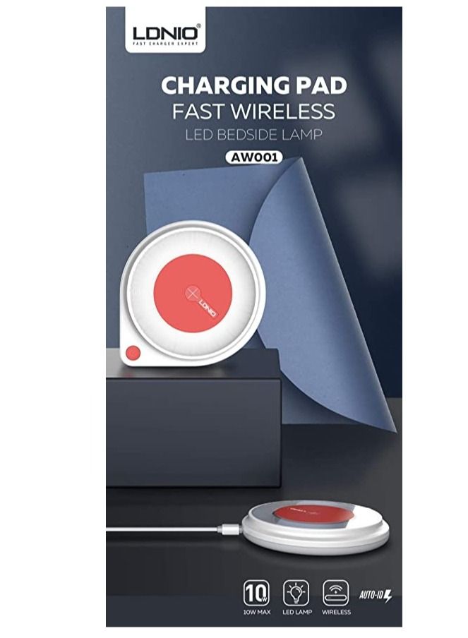 LDNIO LDNIO AW001 10W Fast Wireless Charger/Charging Pad Built-in Bedside Lamp For Mobile Phone