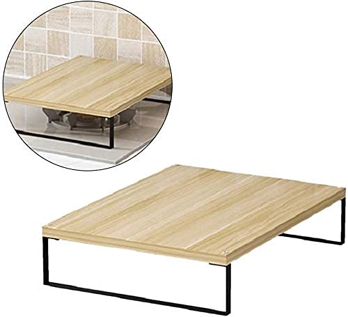 INDIAN DECOR ديكور هندي 25550 رف المطبخ حامل الميكروويف رف الخبازين في المطبخ رف التخزين العملي حامل الميكروويف حامل طباخ الحث الخشبي رف التخزين 40x30x8 سم - Image 4