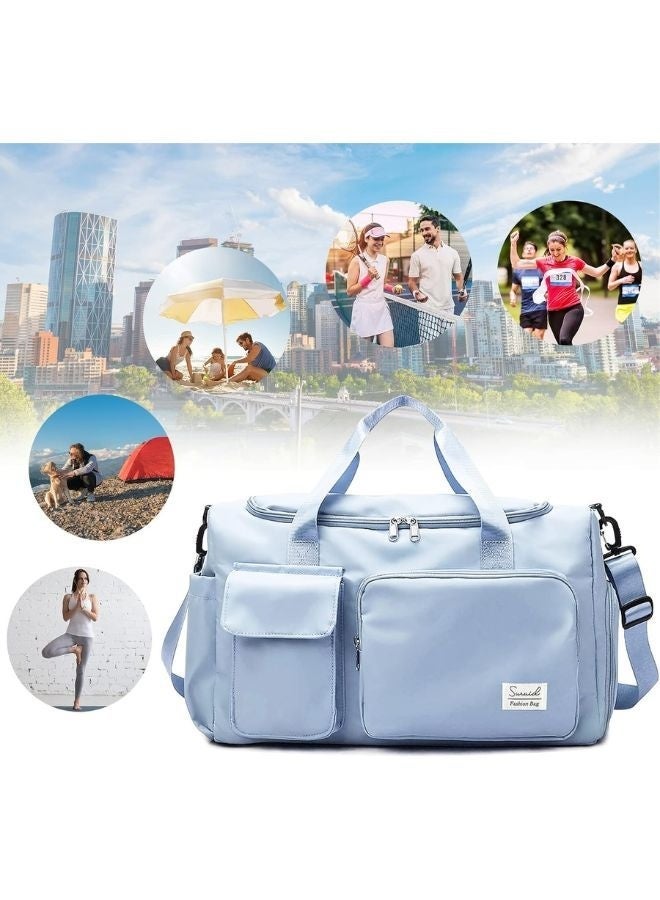 TodyJeyHo Men's and women's sports and gym travel bag with a shoe compartment and separate wet and dry sections - Image 5