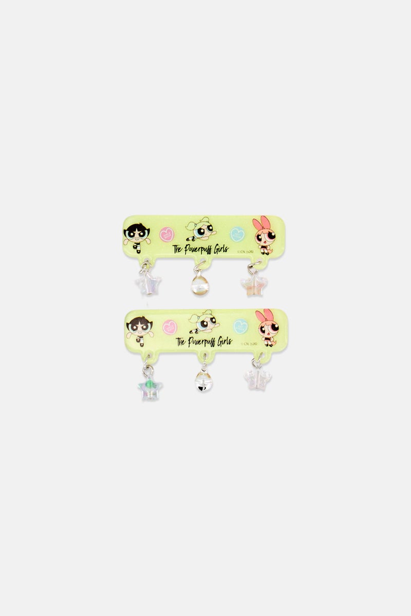 The Powerpuff Girls Kids Girl 2 Pcs Hair Clips, Multicolor - Image 2