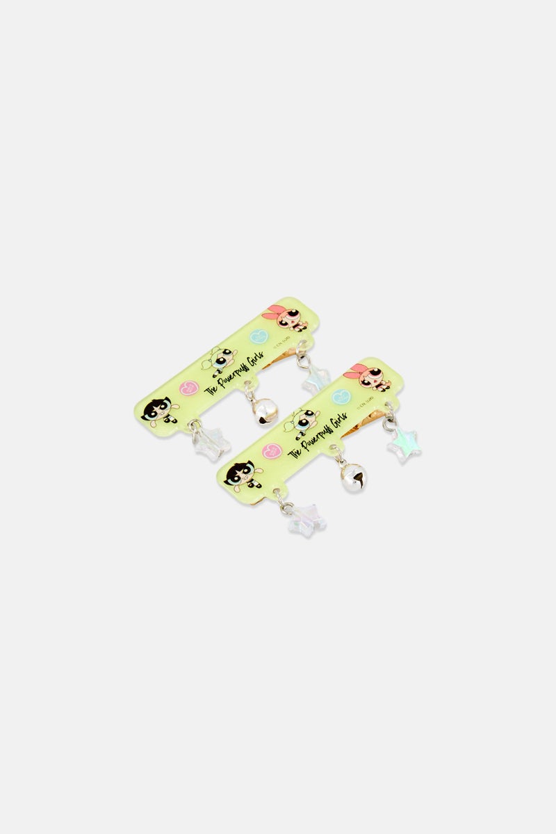 The Powerpuff Girls Kids Girl 2 Pcs Hair Clips, Multicolor - Image 4