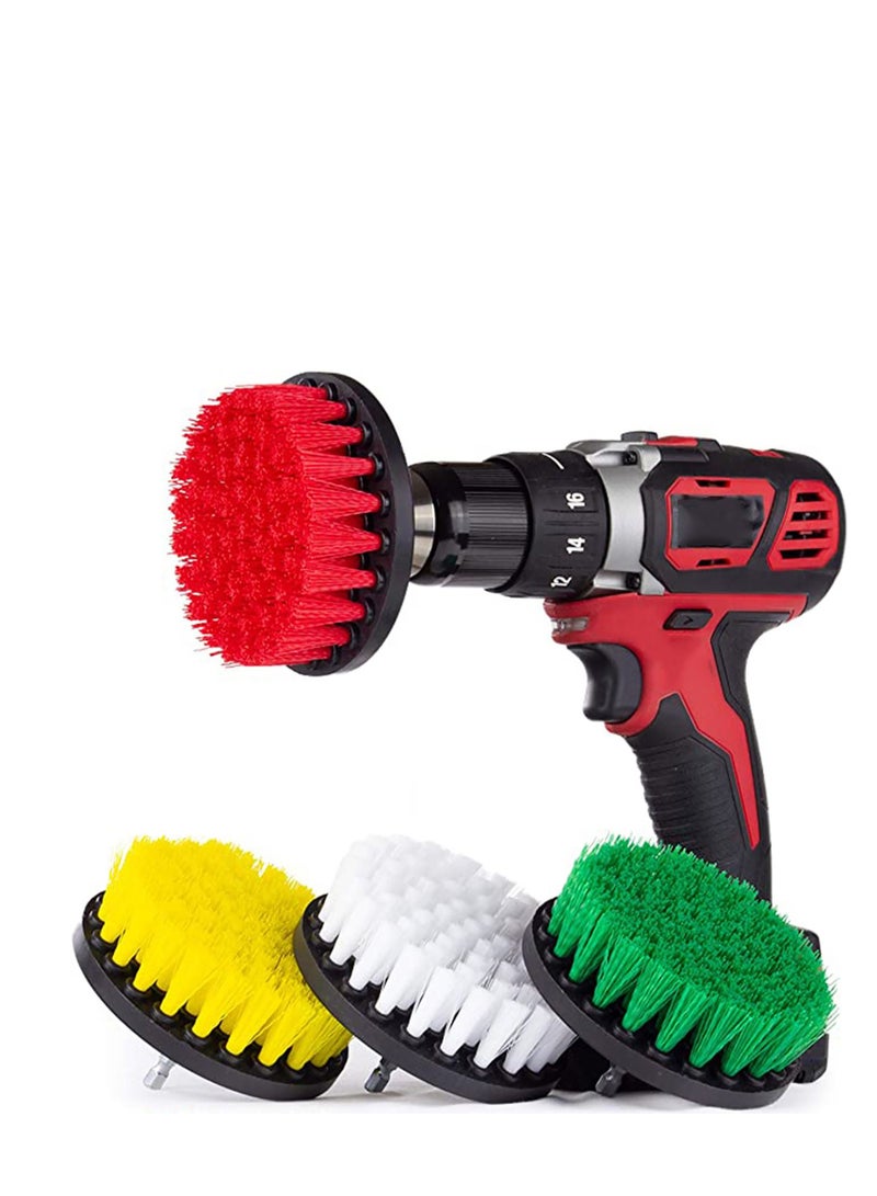 SYOSI Drill Brush Accessories Set, Clean Brush Attachment Power Scrubber Brush Set, Scrubbing Brush Drill Attachment, Spinning Brush for Cleaning Showers, Corners, Tubs, Bathroom, Tile, Grout  - Image 1