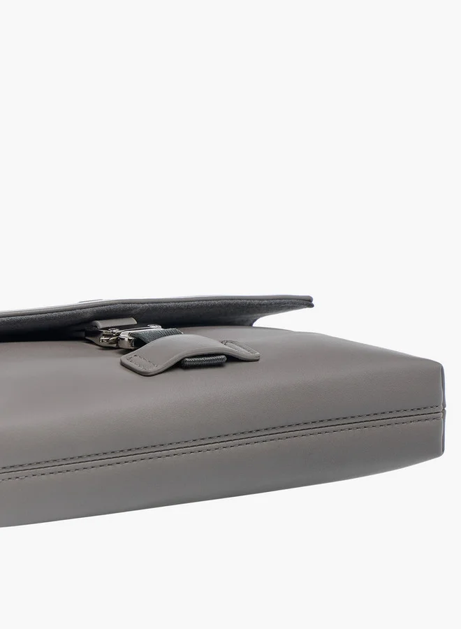 DUCHINI GREY Solid Bag with Wristlet for Men | Best Price UAE