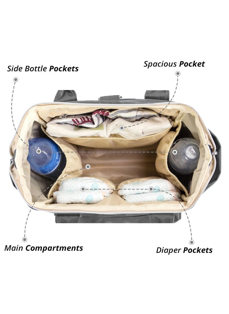 Little Story - Ace Diaper Bag - Grey - Image 1