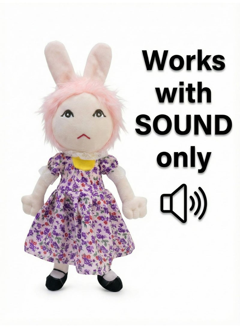 Singing Lula Rabbit Doll Plush Toy – Musical Stuffed Animal with Sound – Soft Cotton Body – Perfect Ramadan Gift for Girls and Kids – 40cm - Image 2