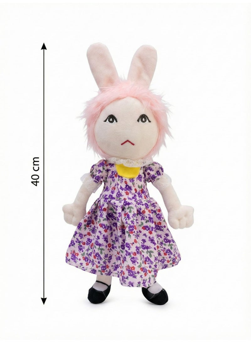 Singing Lula Rabbit Doll Plush Toy – Musical Stuffed Animal with Sound – Soft Cotton Body – Perfect Ramadan Gift for Girls and Kids – 40cm - Image 3