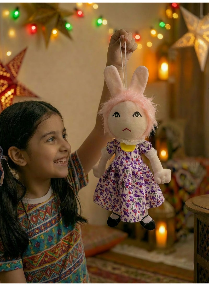 Singing Lula Rabbit Doll Plush Toy – Musical Stuffed Animal with Sound – Soft Cotton Body – Perfect Ramadan Gift for Girls and Kids – 40cm - Image 1