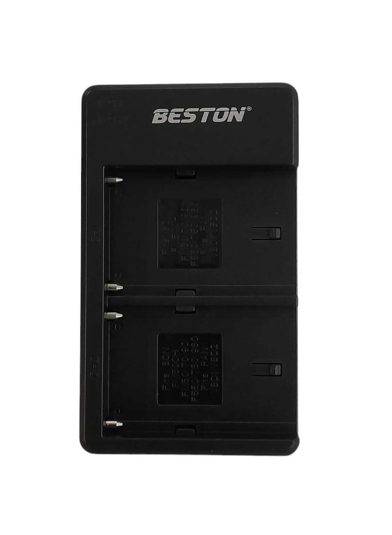 BESTON Beston Charger Double Port for Sony SD004: Dual-port charger for Sony SD004 batteries, enabling simultaneous charging for enhanced productivity. - Image 2