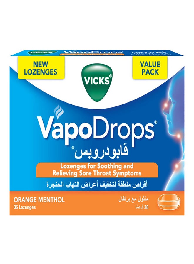 فكس فيكس فابو قطرات البرتقال، 36 قرص استحلاب