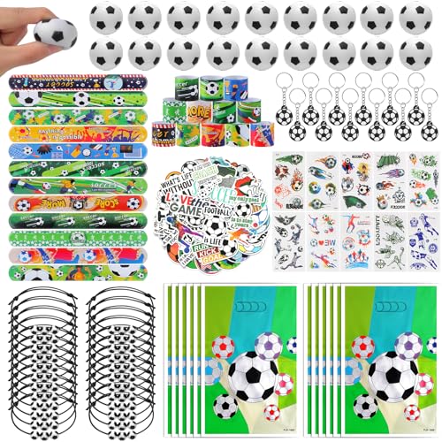 Kolewo4ever 294 Pieces Soccer Party Supplies Set Bulk Sports Goodie Bag Fillers for Soccer Party Gifts Bags - Image 1