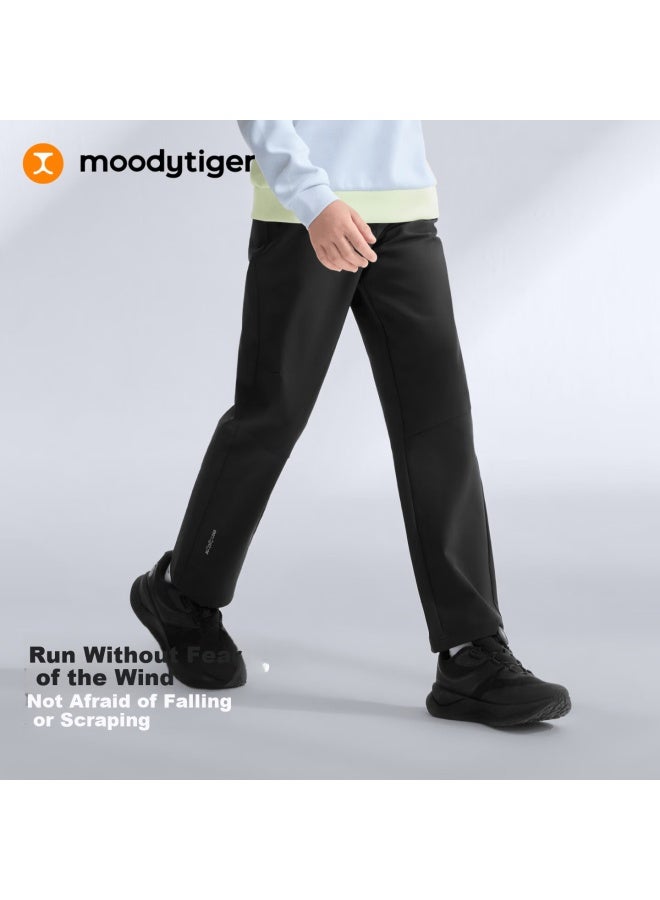 Moodytiger Kids Woven Water-repellent Pants  Spring New Boys' Soft And Crisp Outdoor Trousers Girls' Sports Pants - Image 2