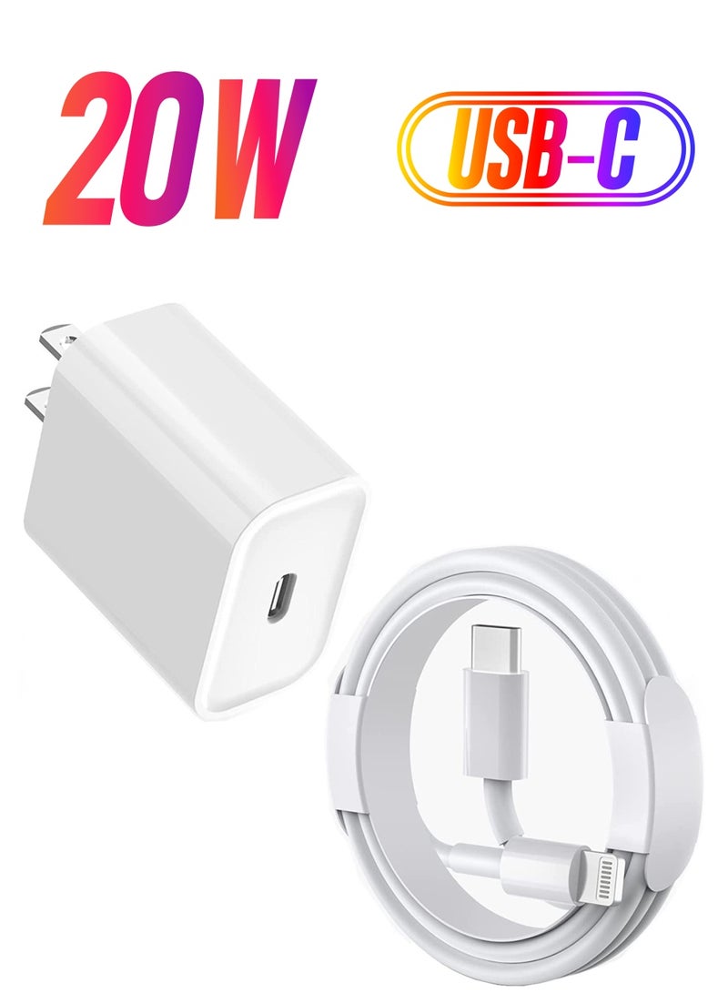 general Fast Charger iPhone 【Apple MFi Certified】 20W USB C PD Adapter with 3FT Type-C to Lightning Cable Compatible with iPhone 13 12 Pro Max Mini 11 XS - Image 1