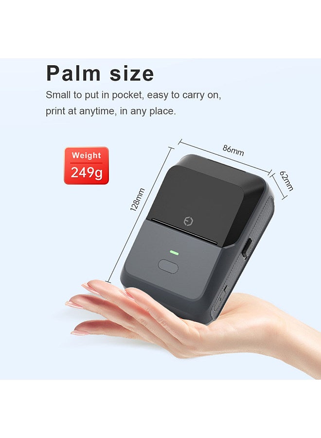 P2 Label Maker Machine 57mm Pocket Thermal Sticker Printer for Organizing Adhesive Tag DIY Date Journal Study Stickers 20-50mm label Width Support Wireless BT Connect  - Image 4