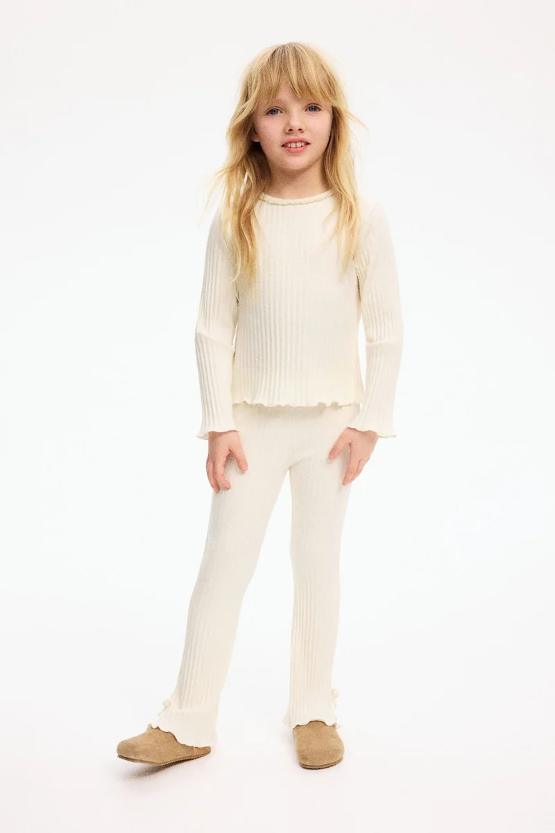 H&M 2-piece ribbed cotton set