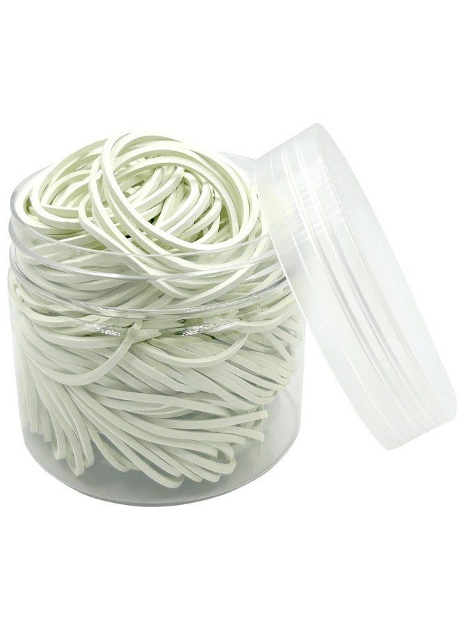 hodooly White Rubber Bands,200Pcs Elastic Bands Sturdy Rubber Band For School Home And Office Use - Image 1