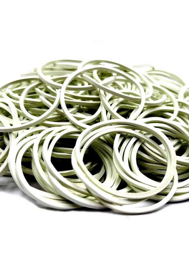 hodooly White Rubber Bands,200Pcs Elastic Bands Sturdy Rubber Band For School Home And Office Use - Image 2